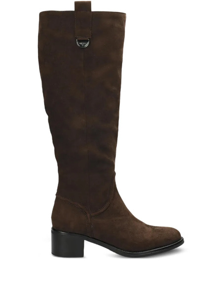  Mexx Zip Block Heel Boots - Brown 