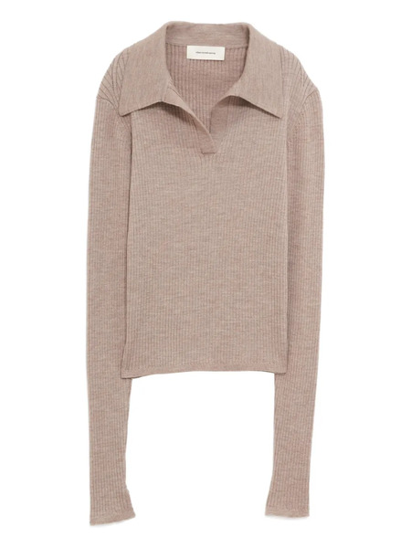  Mfpen Polo-neck Wool Sweater - Neutrals 
