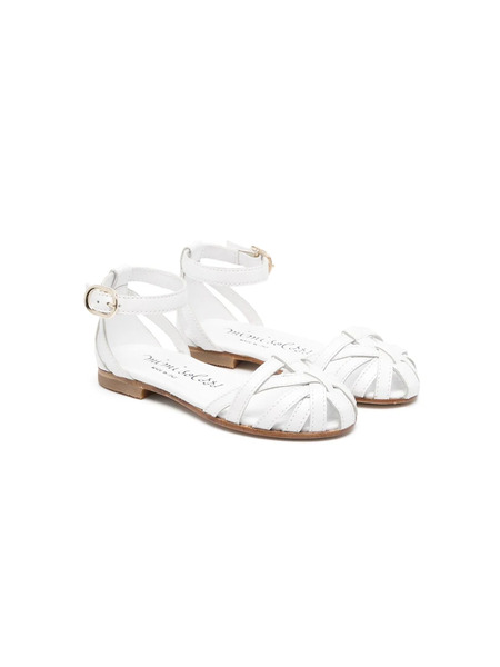  Mi Mi Sol Ankle-strap Leather Sandals - White 