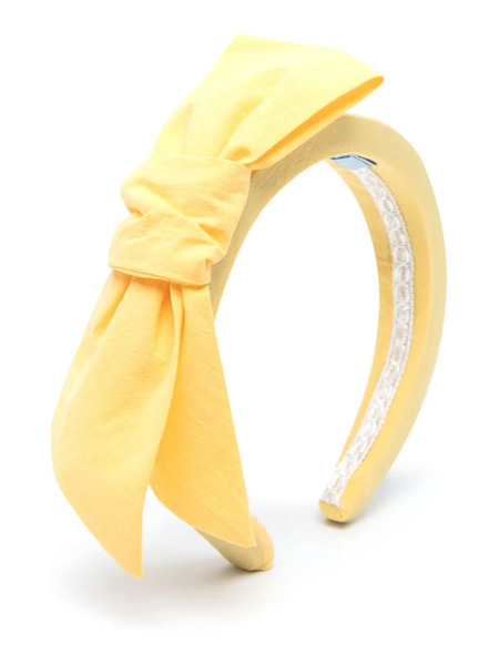  Mi Mi Sol Bow-motif Headband - Yellow 