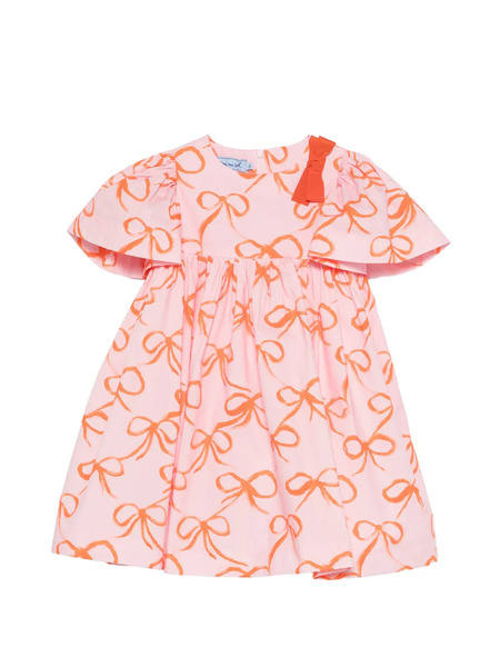  Mi Mi Sol Bow Print Dress - Pink 