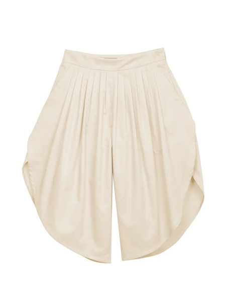  Mi Mi Sol Pleated Culottes Trousers - Neutrals 
