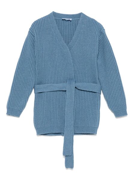  Mi Mi Sol Ribbed Cardigan - Blue 