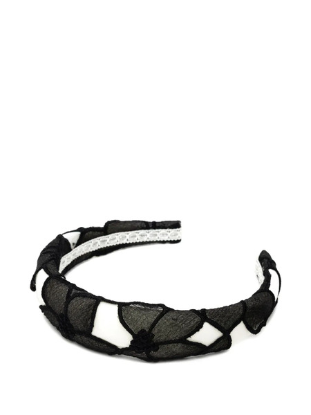  Mi Mi Sol Two-tone Floral Headband - Black 