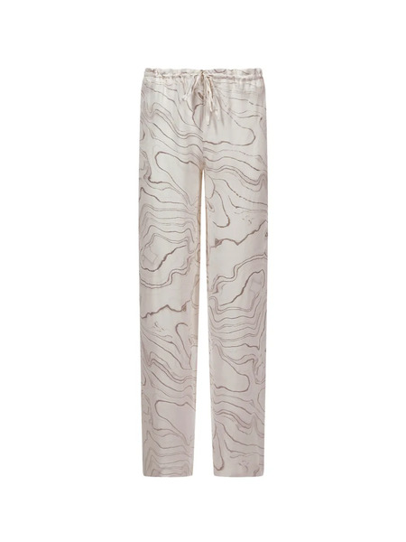  Mia Peculiar Pattern Palazzo Pants - Neutrals 