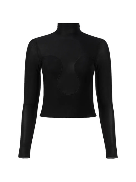  Mia Peculiar Turtleneck Top - Black 
