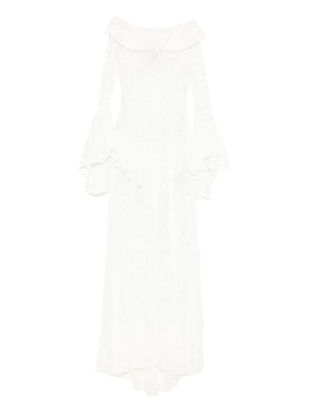  Miau By Clara Rotescu White Maxi Dress 