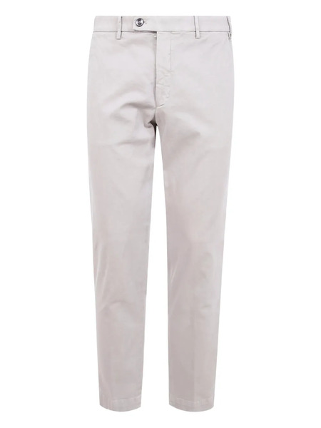  Michael Coal Cotton Twill Trousers - Grey 