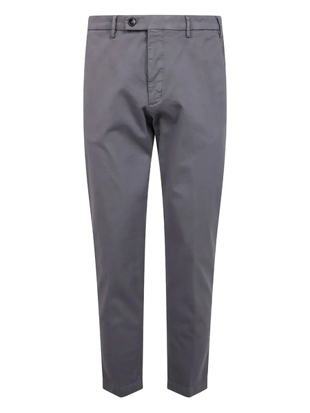  Michael Coal Cotton Twill Trousers - Grey 
