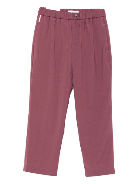  Michael Coal Elastic-waist Pocket Trousers - Purple 