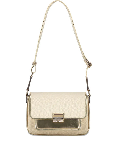  Michael Kors Bradshaw Metallic-panel Flap Shoulder Bag - Neutrals 