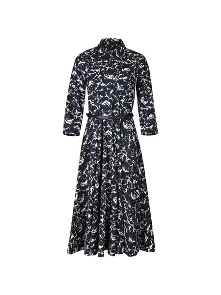  Michael Kors Collection Belted Midi Dress - Black 