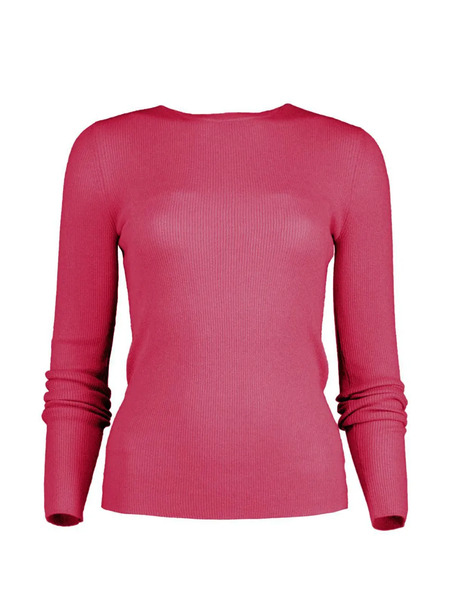  Michael Kors Collection Hutton Ribbed Long-sleeve T-shirt - Pink 
