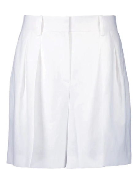  Michael Kors Collection Pleated Shorts - White 