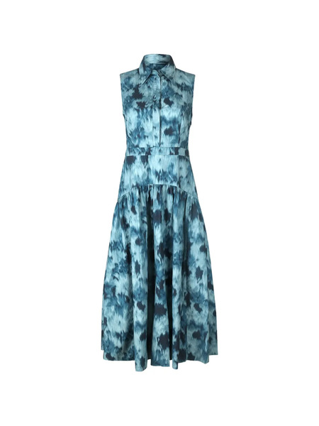  Michael Kors Collection Sleeveless Midi Dress - Blue 