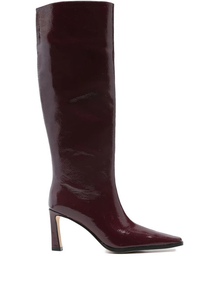  Michael Kors Darrah Patent Leather Knee-high Boots - Red 