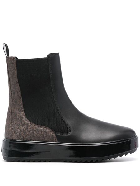  Michael Kors Emmet 40mm Panelled Chelsea Boots - Brown 