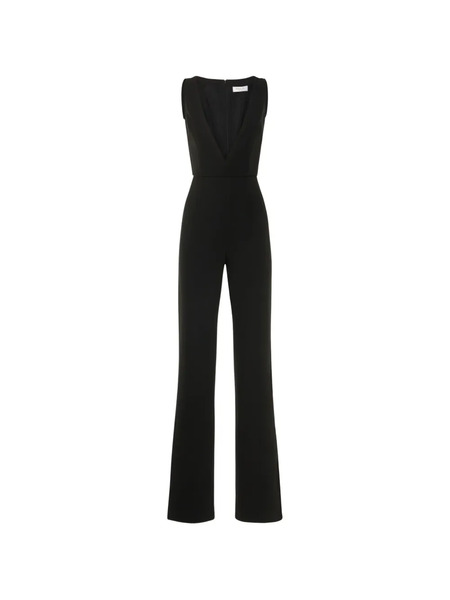  Michael Kors Fitted Wide-leg Jumpsuit - Black 
