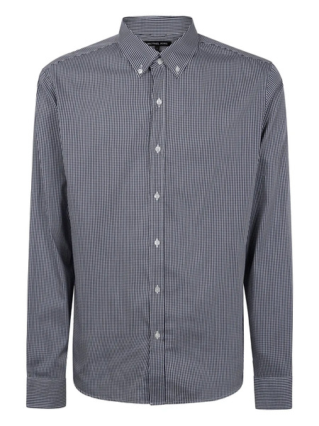  Michael Kors Gingham-check Shirt - Black 