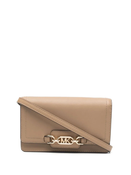  Michael Kors Heather Leather Crossbody Bag - Brown 