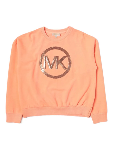  Michael Kors Kids Crew-neck Sweatshirt - Orange 