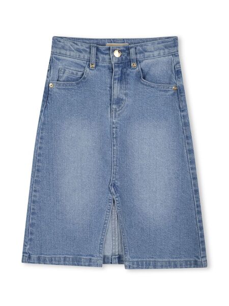  Michael Kors Kids Denim Maxi Skirt - Blue 