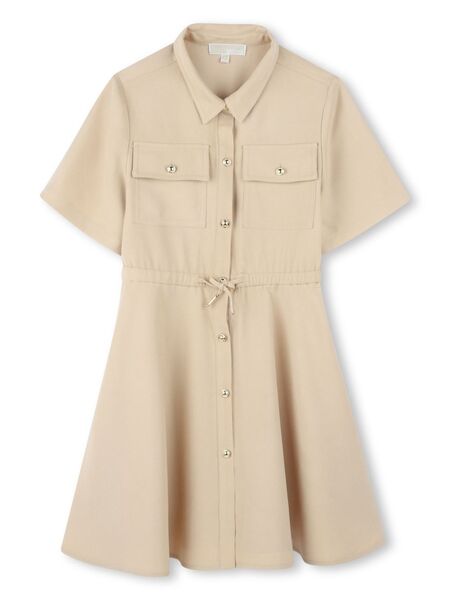  Michael Kors Kids Drawstring Dress - Neutrals 
