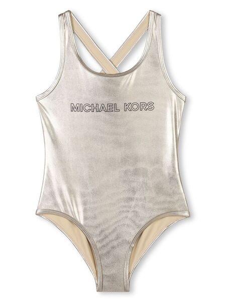  Michael Kors Kids Metallic Swimsuit - Gold 
