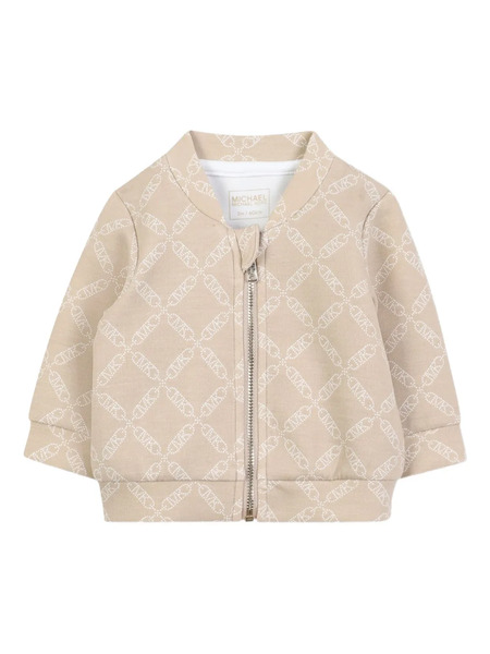  Michael Kors Kids Mk Empire-pattern Skirt Set - Neutrals 