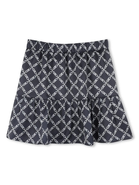  Michael Kors Kids Monogram Mini Skirt - Blue 