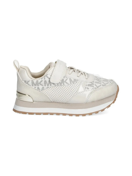  Michael Kors Kids Monogram Perforated Trainers - Neutrals 