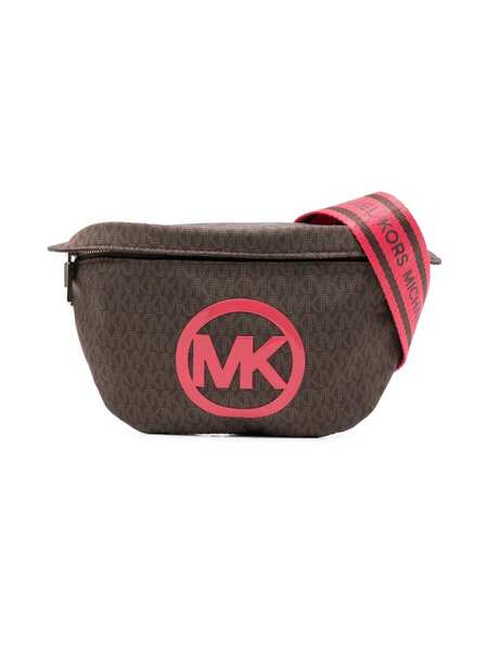  Michael Kors Kids Monogram-print Belt Bag - Brown 