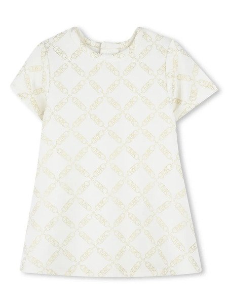  Michael Kors Kids Monogram-print Dress - White 