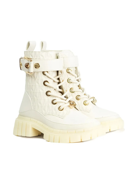  Michael Kors Kids Quilted Buckle Boots - Neutrals 