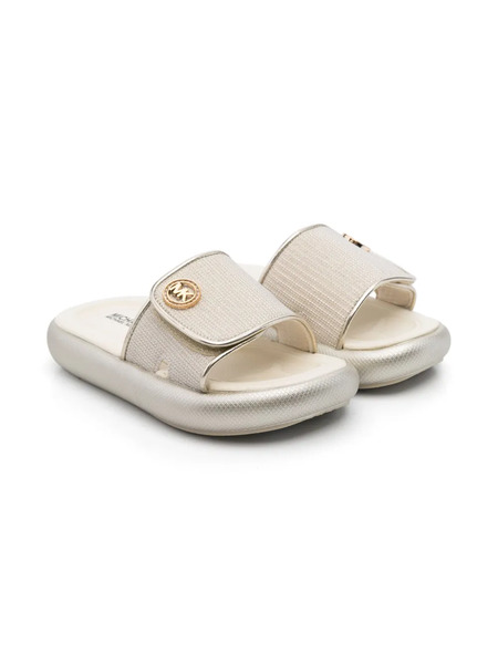 Michael Kors Kids Raelynn Slippers - Neutrals 
