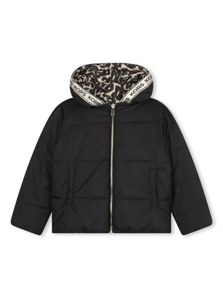  Michael Kors Kids Reversible Puffer Jacket - Black 