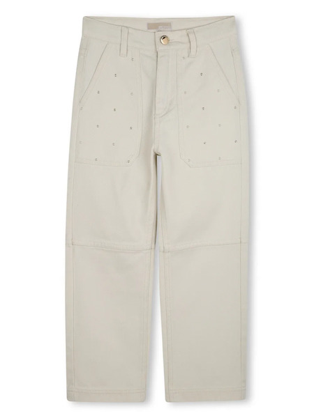  Michael Kors Kids Rhinestone Jeans - Neutrals 