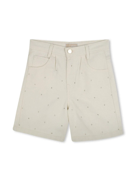  Michael Kors Kids Rhinestone Shorts - Neutrals 