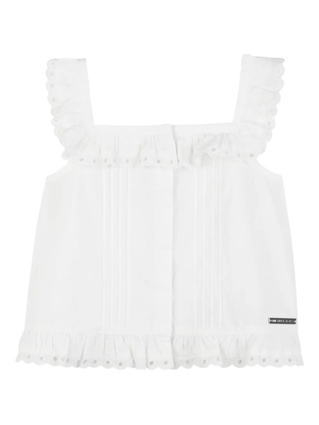  Michael Kors Kids Ruffled Blouse - White 