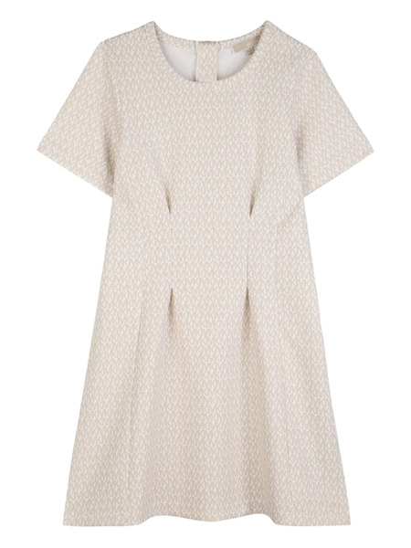  Michael Kors Kids Short-sleeve Patterned Dress - Neutrals 