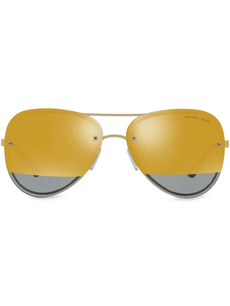  Michael Kors La Jolla Aviator Sunglasses - Gold 
