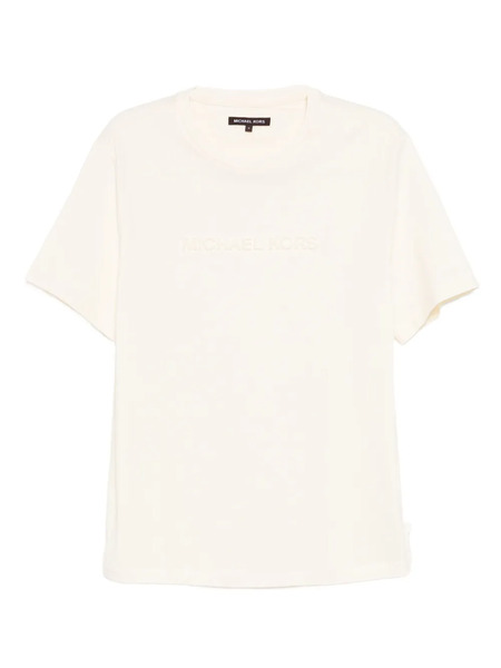  Michael Kors Logo-embossed T-shirt - Neutrals 