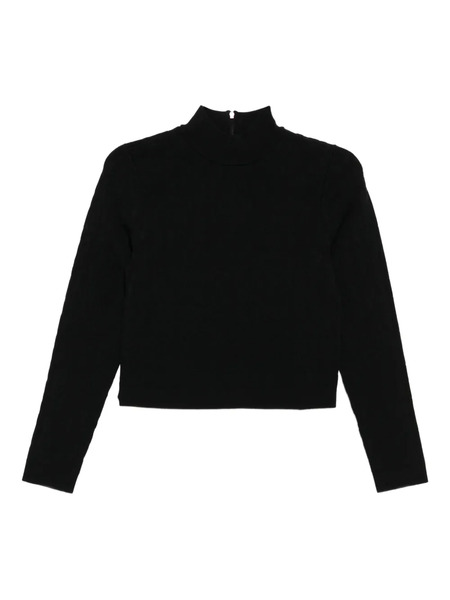 Michael Kors Logo Jacquard Top - Black 