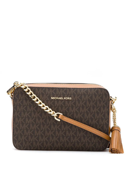  Michael Kors Medium Jet Set Cross Body Bag - Brown 
