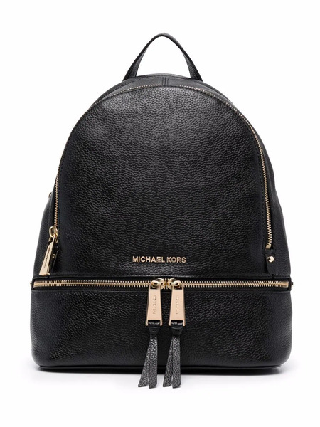  Michael Kors Medium Rhea Backpack - Black 