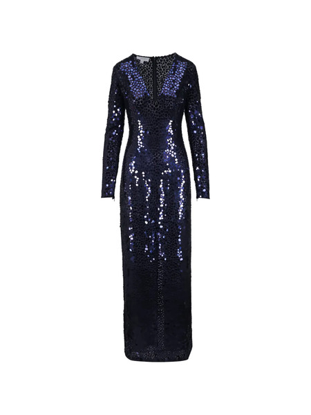 Michael Kors Mirror Sequinned Gown - Blue 