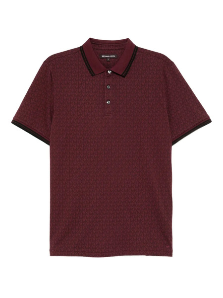  Michael Kors Monogram Polo Shirt - Red 