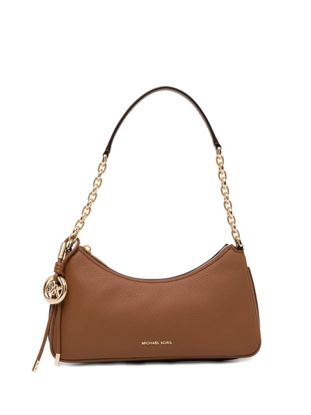  Michael Kors Nolita Medium Pebbled Leather Chain Pochette - Brown 