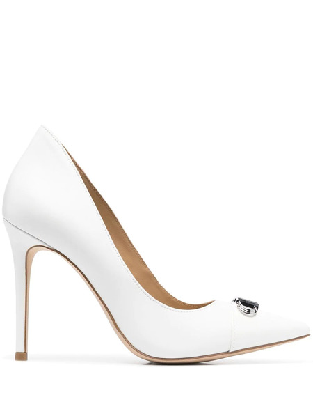  Michael Kors Parker Leather Pumps - White 