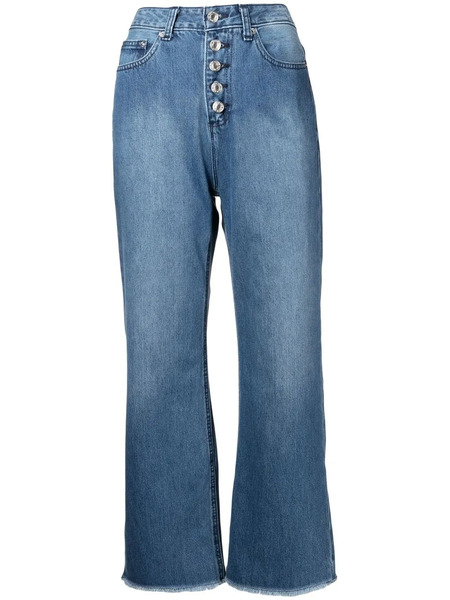  Michael Kors Selma High-rise Cropped Jeans - Blue 